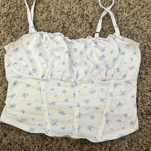 White Hollister small tank top